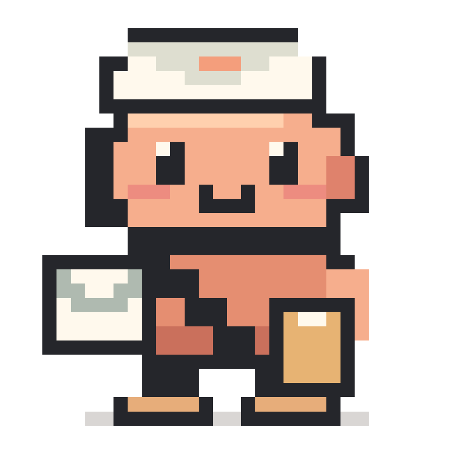 Parcel pixel character