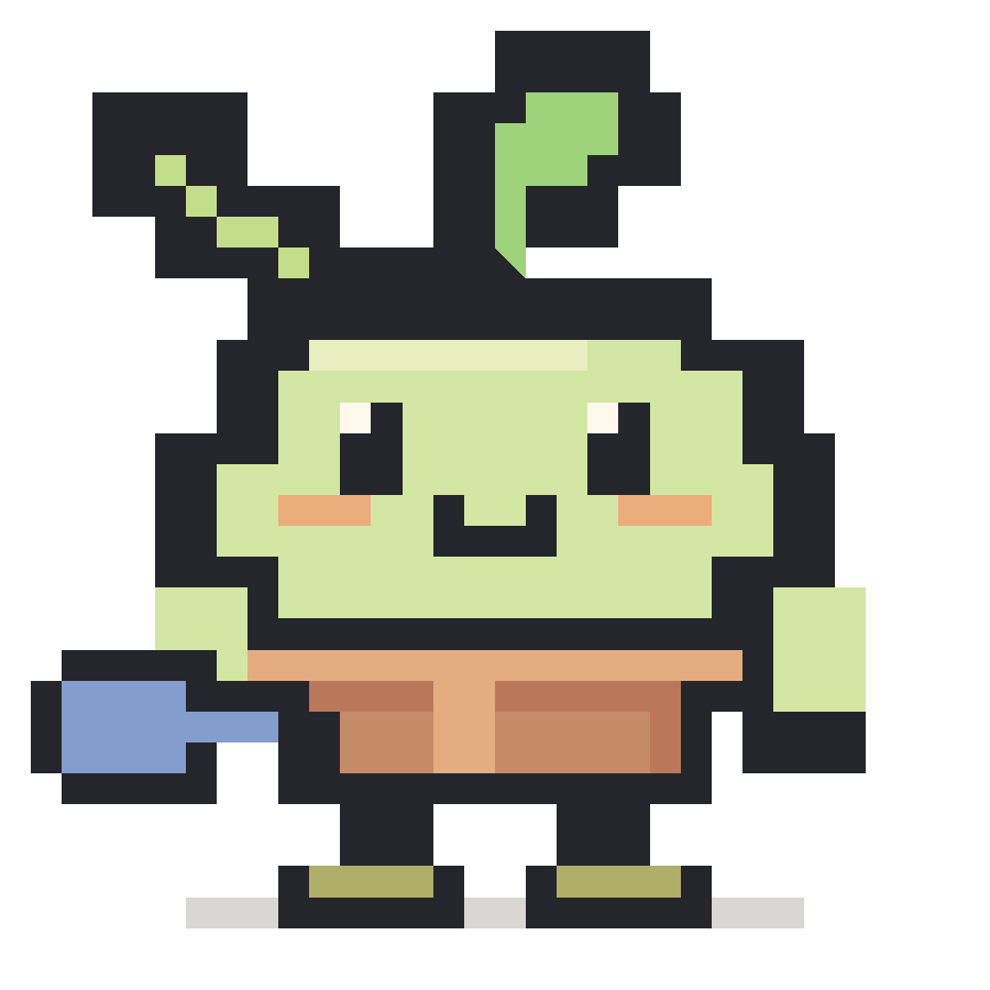 Sprout pixel character